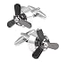 Jonline24h Plane Airplane Aircraft Propeller Mens Shirts Cufflinks Wedding, Black Silver, 1 Pair Set