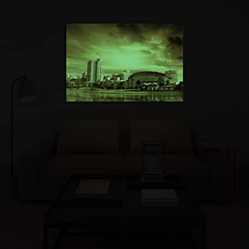 Art canvas Cities DCO018-2 grand tableau mural phosphorescent 80x120