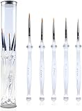 YIHUALE Detail Paint Brushes Set 5pcs Miniature Brushes for Fine Detailing & Art Painting, Mini Pain