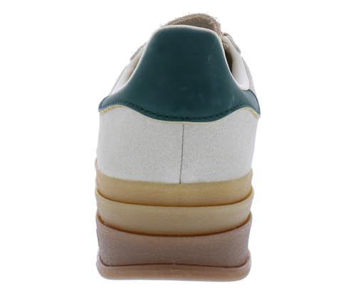 Image of Adidas Women's Gazelle Bold W Cream whiteCollegiate Green /Magic Beige 6.5 US