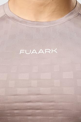 Image of FUAARK Men's Astral Round Neck Slim Fit Active Wear Gym & Sports T-Shirt