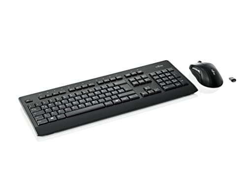 Image of Fujitsu Set LX960 keyboard RF Wireless QWERTY UK English Black