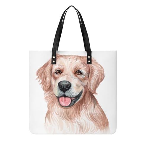 Sac à main tote bag peinture de chien cadeau idéal pour femmes