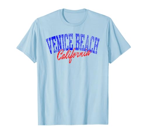 Texto Arqueado de Venice Beach California Camiseta
