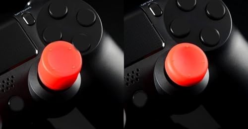 Image of Pack of 8 pcs Analog Controller Gamepad Raised Antislip Thumb Stick Grips Thumbsticks Joystick Cap Cover for PS5, PS4, PS3, Switch Pro, Xbox one, Xbox 360, Wii U, PS2 Controller (Red)