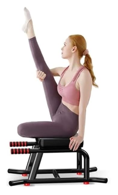 Yoga Headstand Bench with Double Armrests, Ergonomic Yoga Inversion Chair, Home Workout Yoga Stool, Steel Frame with Widened Panel