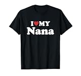 I Love My Nana Nombre Conjunto Pareja Camiseta