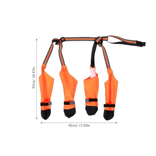 HIAKDOFT Haustier wasserdichte Hundestiefel Pfotenstiefel für Hunde wasserdichte hundeschuhe Kleine Hundefutter kleine Hunde Regenstiefel Haustiefel Hundestiefel wasserdicht Polyester