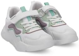 Slazenger PESO I Kız Çocuk Cırt Cırtlı Beyaz/Lila Sneaker - Görsel 2