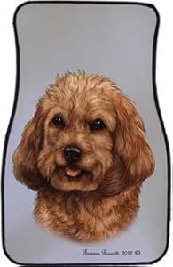Amazon.com: Best of Breed Cockapoo Red Car Mats - Universal shape to ...