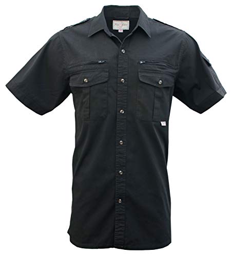 Foxfire Thunder River Gear Short Sleeve Cotton Travel Safari Passport Shirt