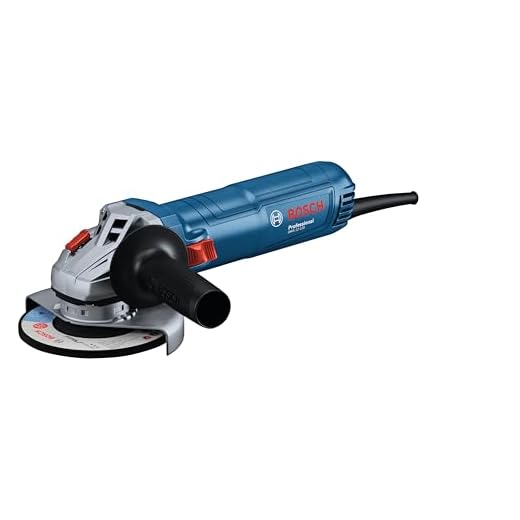Bosch Professional Winkelschleifer GWS 12-125 (Scheiben-Ø: 125mm, Leistung 1200 W, Wiederanlaufschutz, inkl. Schutzhaube, Spannmutter, Standard-Zusatzhandgriff)