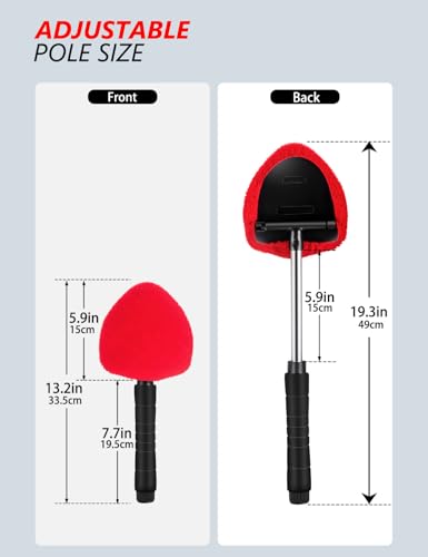 image for Topmart Windshield Cleaner,Windshield Cleaning Tool with Extendable Ha