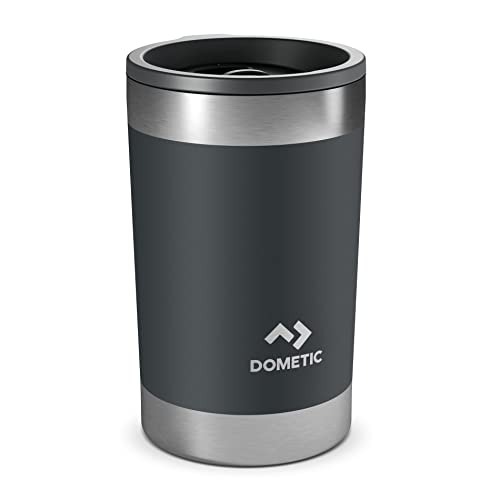 Dometic thermo tumbler 32 - Thermobecher 320 ml - Trinkbecher edelstahl - Kaffeebecher to go - Thermotasse - Spülmaschinenfest, auslaufsicher - Slate