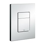 GROHE Skate Cosmopolitan Flush Plate for Concealed Gd2 Cisterns, Water-Saving, Dual Flush with Start-and-Stop Activation, Easy to Install, Chrome, 38732000