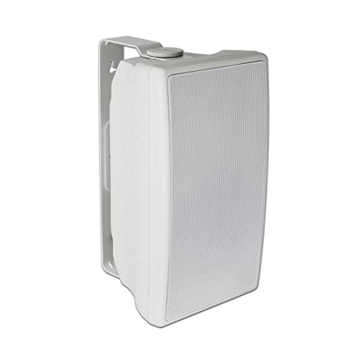 Lowell OS-150TW 8-Inch 150-W 2-Way Indoor Outdoor Speaker with Transformer, White Grille, White Enclosure, Bracket; 150 Watts RMS Measured per EIA Standard RS-426B at 8 Ohms