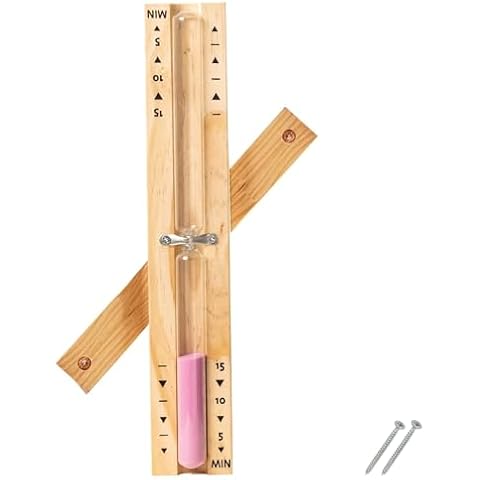 15-Minute Wooden Sauna Hourglass Timer Cover