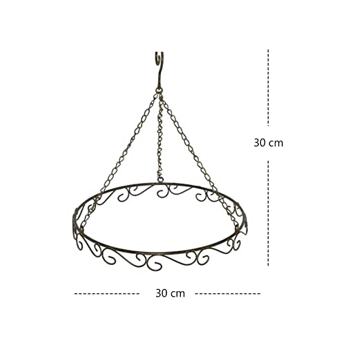Deckenring 20cm - Hängekranz Für Deko Antik Braun