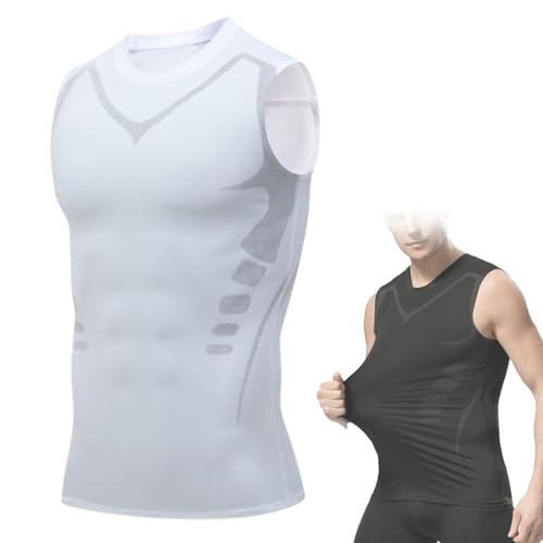 2025 New Version Ionic Shaping Sleeveless Shirt Compression Mens Slimming Undershirt Soft Comfortable Sleeveless Vest