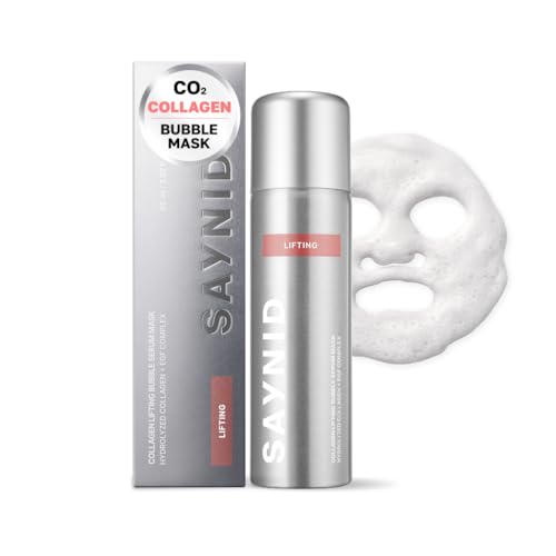 SAYNID Collagen Lifting CO2 Bubble Serum Mask | Fast-Absorbing Bubble Texture | Firming & Instant Lifting | Lightweight High Moisture Korean Skincare 60ml / 2.02 fl.oz