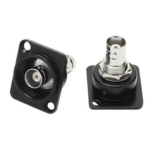 Conector BNC doble contra interferencias, adaptador de chasis tipo D hembra 5