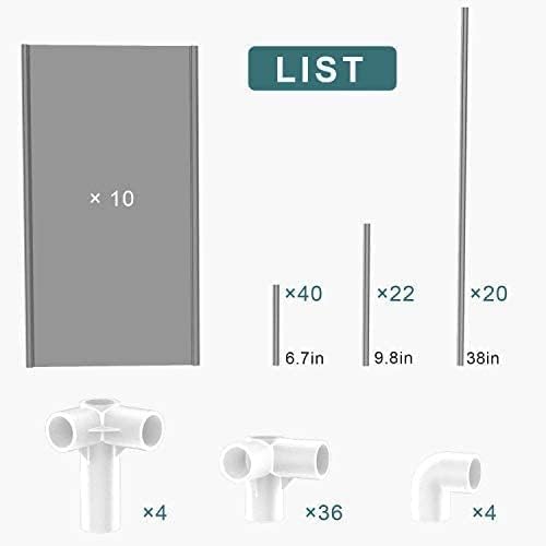 10-Tier Shoe Rack with 50-Pair Capacity - Non-Woven Fabric/Metal Shoe Shelf Tower Organizer for Closets, Entryways & Garages - Gray