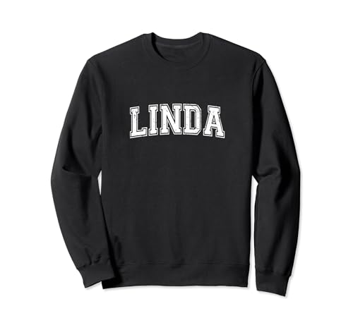 Estilo Varsity Personalizado Nombre Clásico Linda Sudadera
