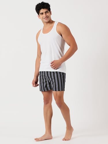 Image of Thomas Scott Men's | Cricket Club | Regular Fit | 100% Cotton | Casual | Woven | Boxer | Shorts | Pack of 3
