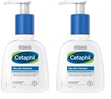 Cetaphil Oily Skin Cleanser, 236ml, Face Wash, For Combination to Oily Sensitive Skin, With Niacinamide (Pack of 2)