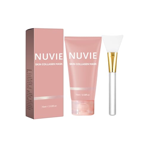 Nuvie Skin collagen night wrapping mask Overnight collagen face mask Easy Peel Off Facial Mask Skin Care night mask 2.53 fl.oz/75ml (1PCS)