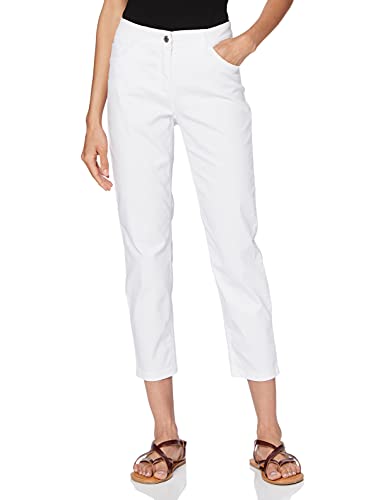 Preisvergleich Produktbild GERRY WEBER Edition Damen 92335-67813 Jeans, Weiß / Weiß, 44 EU