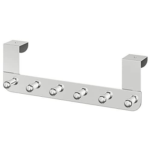 Percha para puerta VOXNAN 35,8 x 11,5 cm, efecto cromado