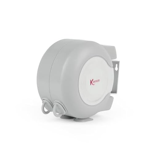 Kleeneze corde à linge rétractable 2x15 m