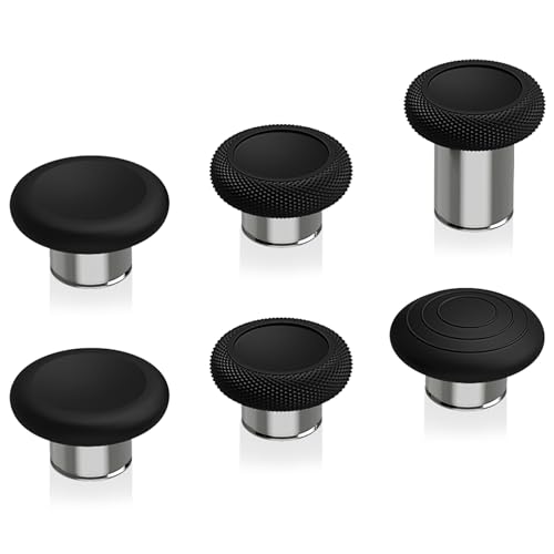 Image of eXtremeRate 6 in 1 Metal Thumbsticks Replacement for Xbox Elite Series 2 Controller, Swappable Magnetic Joysticks Accessories Parts for Xbox Elite Series 2 Core Controller - Metallic Silver