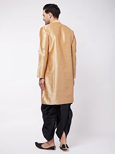 Image of VASTRAMAY Men's Silk Blend Printed Kurta And Dhoti Set Vasmk001Ndtmother