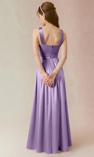 Halter Junior Bridesmaid Dresses for Teen Girls Satin Flower Girl Dresses for Wedding A Line jr Bridesmaid Dresses3