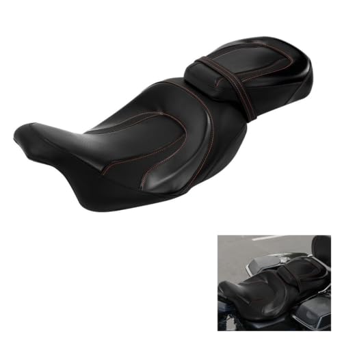 Asiento de Pasajero para Conductor de Motocicleta Touring Road Electra Glide 2009-2023 Doble 2