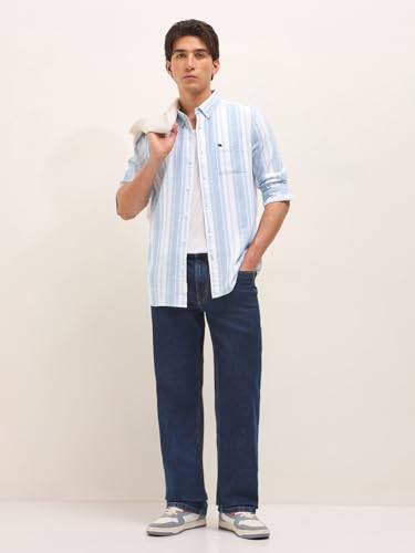 Image of THE Bear House Men's Striped Slim Fit Shirt