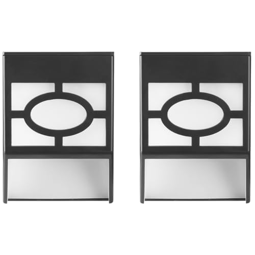 Zerodeko Lámparas de Pared Solares LED Retro Impermeables Ip65, 2 Unidades Negras Luz Cálida para Jardín y Exterior, Luces Solares de Pared Vintage para Terraza y Pasillos