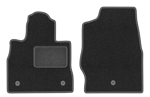 Alfombrillas de terciopelo grafito para Ford Explorer MK6 ST-Line a medida juego delantero de 2 piezas