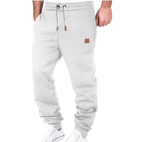 Pantalones Hombre Deportivos Pants Verano Otoño Casual Jogging Pantalon Largo Fitness Gym Color sólido cómodo Cálido Slim Fit Running Cordón Basic Ropa de Hombre Trekking Moda Chandal 2025