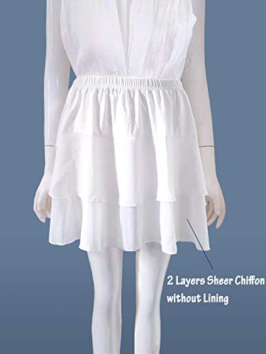 Image of Vanrose Jan Womens Lace Shirt Extender See Through Lace Underskirts Layering Half Slip Clothing Accessories