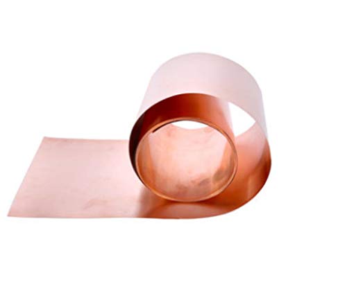 DGPOAD 2PC Verschiedene Dicken von 99,9% Reiner Kupfer-Cu-Metallblech-Kupferplatte und Folienplatte-0,08xx0 Cover