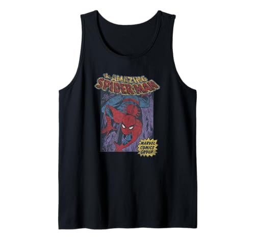 Débardeur Spider-Man Marvel vintage en coton léger pour l'été
