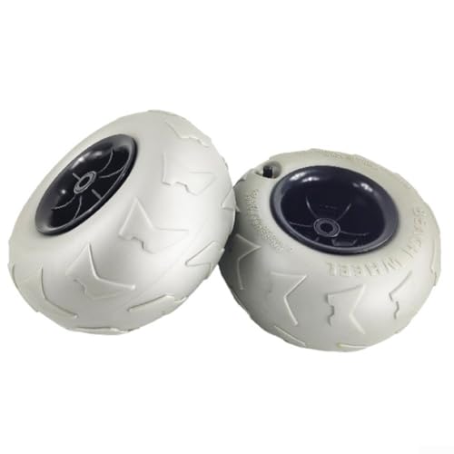 ZAMETTER 2 ruedas de repuesto para carrito de playa, neumáticos de globo para kayak y aventuras de camping