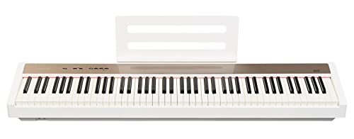 Woodbrass XP2 Piano Numérique Portable Bluetooth Blanc – Clavier toucher lourd réaliste 88 touches – 189 polyphonies, 12… - Les Beatles, Paul McCartney, John Lennon, RIngo Starr, George Harrison Woodbrass XP2 Piano Numérique Portable Bluetooth Blanc - Clavier toucher lourd réaliste 88 touches - 189 polyphonies, 12… – Image 3