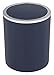 WENKO Poubelle cosmétique avec couvercle basculant Inca, contenance 2 litres, poubelle pour WC invités, salle de bain, cuisine, petite poubelle en plastique sans BPA, Ø 14 x 16,8 cm, bleu foncé