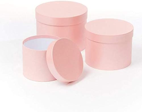 OASIS Symphony Lined Florist Hat Boxes - Set of 3 - Light Pink