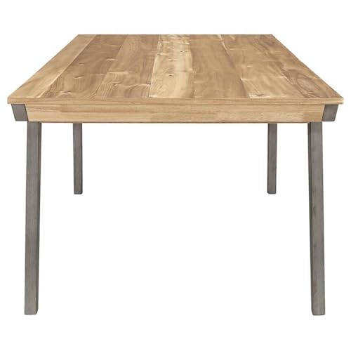 Coaster-Furniture-Nogales-Wooden-Acacia-and-Coastal-Grey-Dining-Table-109811 Coaster Furniture Nogales Wooden Acacia and Coastal Grey Dining Table 109811