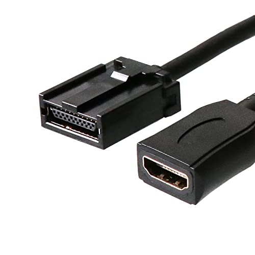 Adaptador HDMI tipo E hembra soluciona la conexión multimedia de audio y vídeo en pantallas de coche